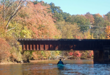 Paddling at the Blackstone Gorge - Blackstone Kayaking and Canoeing Guide
