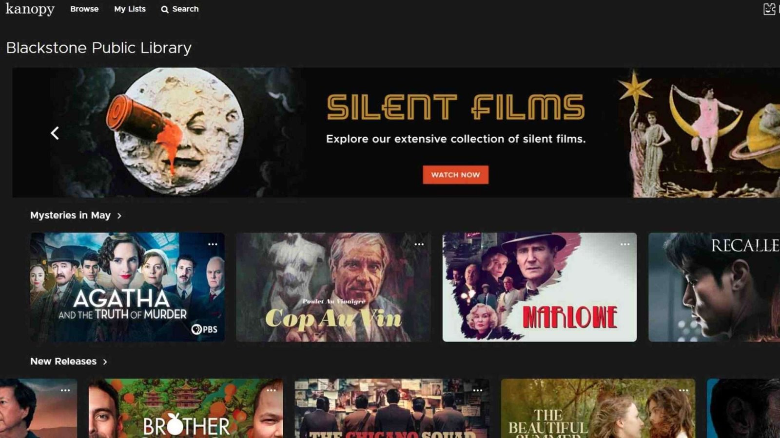 Blackstone Library Cardholders: Stream 1,000s of Films, Documentaries