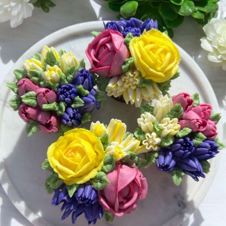 Worth Every Penny Pastries & Confections - Flower Cupcakes