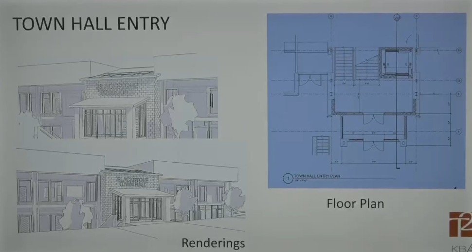 Blackstone Municipal Building Project - Town hall entry